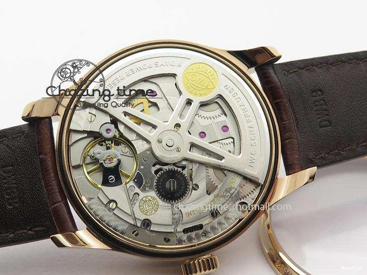 MIROTIME 0128 Fashionable Portuguese Real PR RG IW500701 ZF 1:1 Best Edition On Brown Leather Strap A52010 V 7302